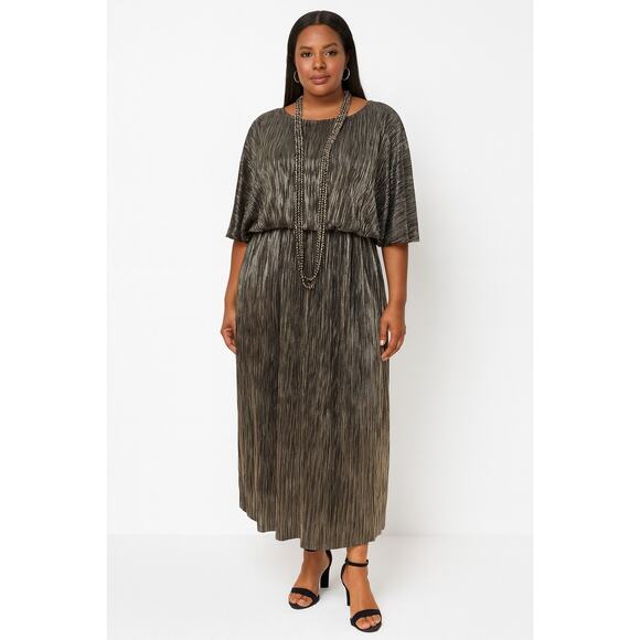Style Plus Boutique Dresses & Skirts - Style Plus Boutique Size 1X Black Print Evening Long Dress